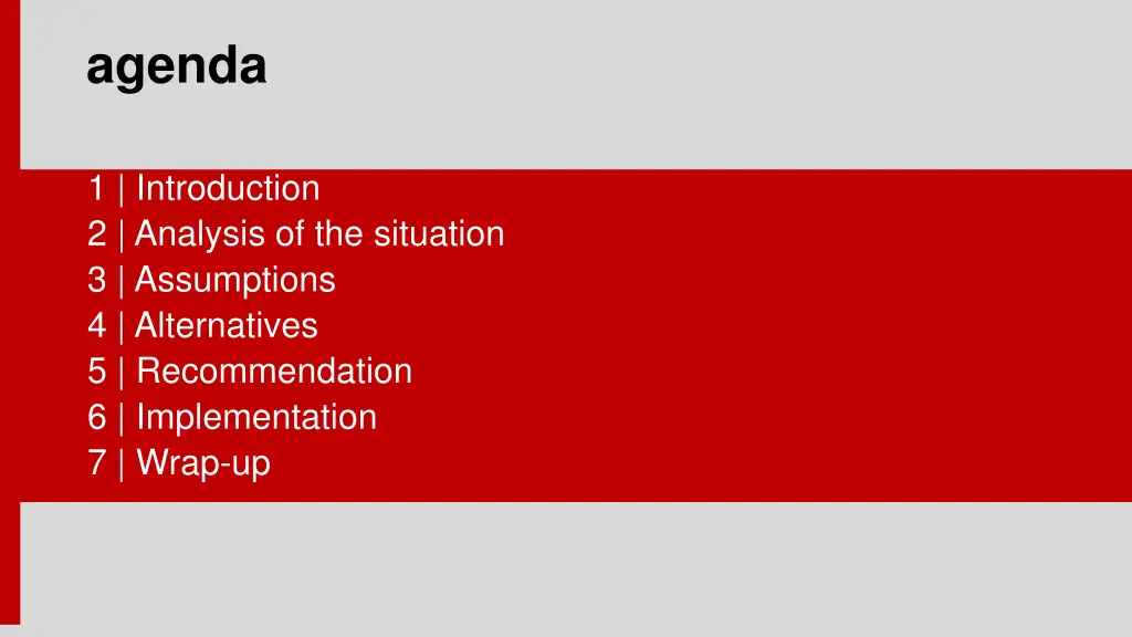 agenda