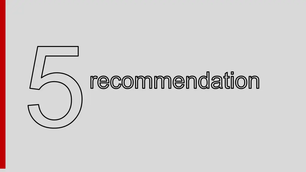 recommendation