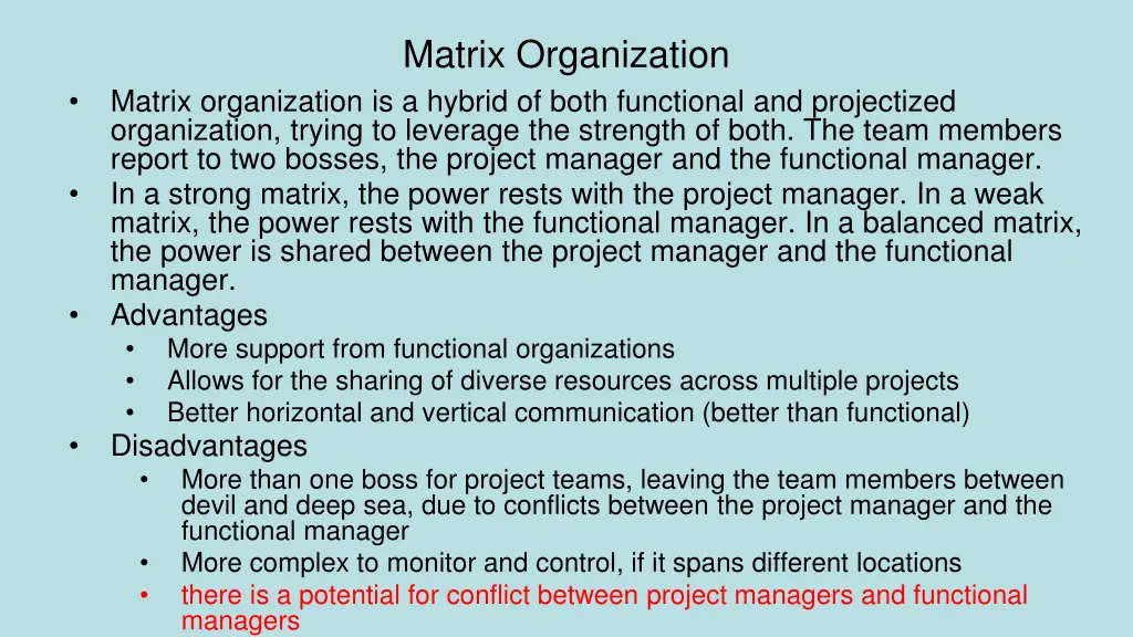 matrix organization