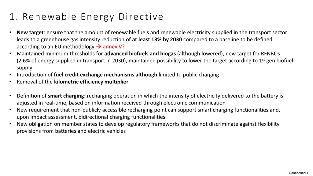1 renewable energy directive
