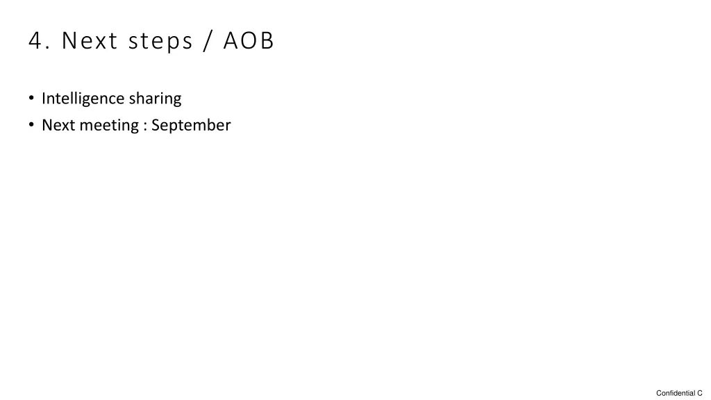 4 next steps aob
