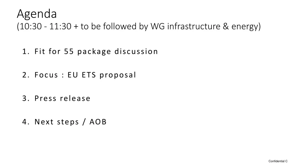 agenda 10 30 11 30 to be followed