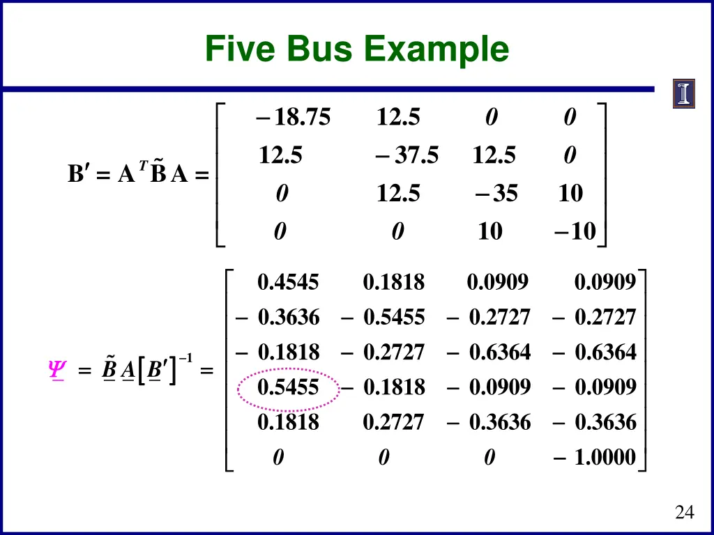 five bus example 1