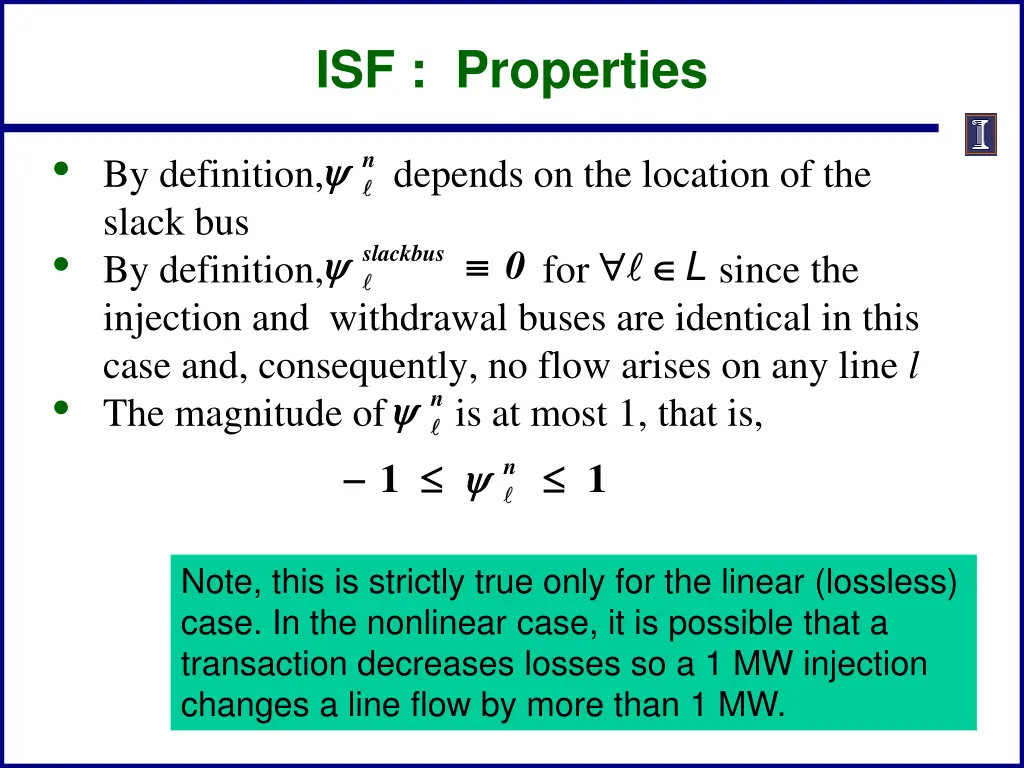 isf properties