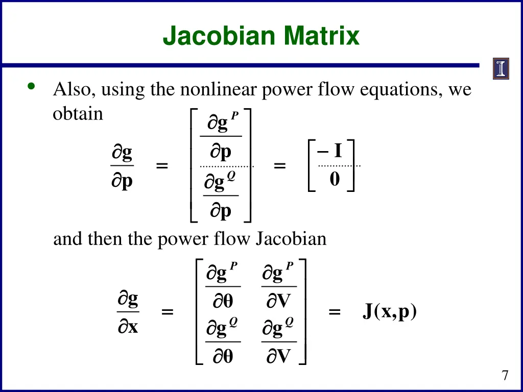 jacobian matrix