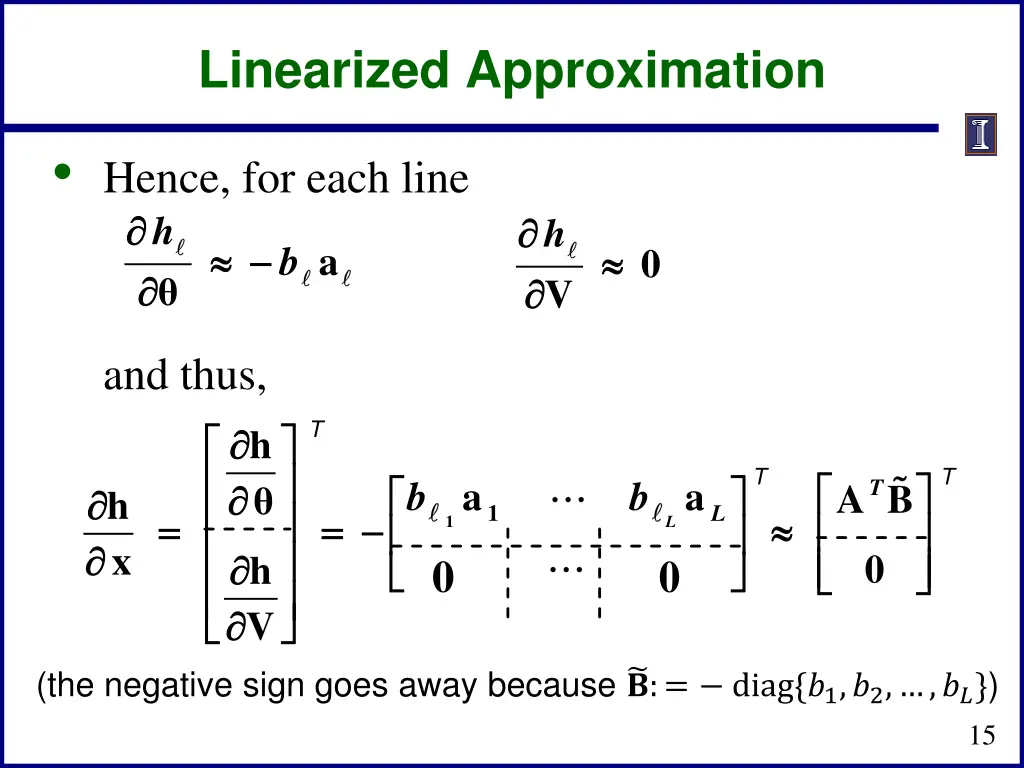 linearized approximation 1