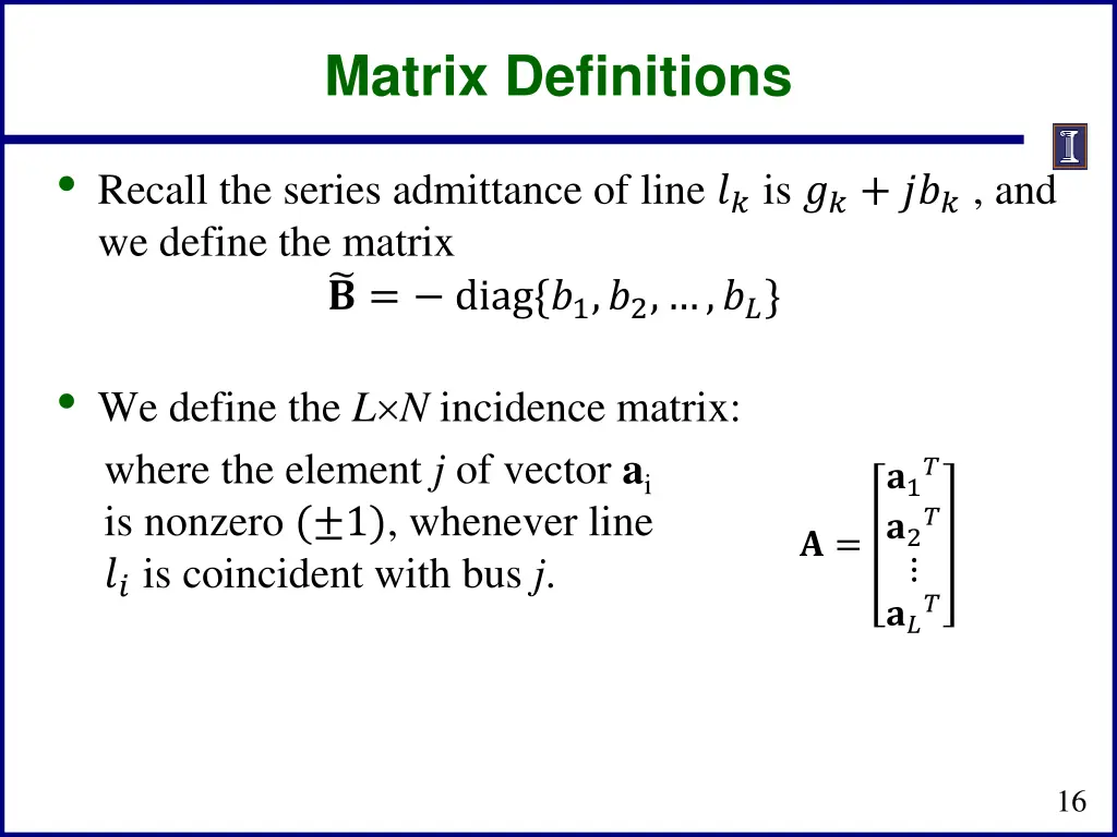 matrix definitions