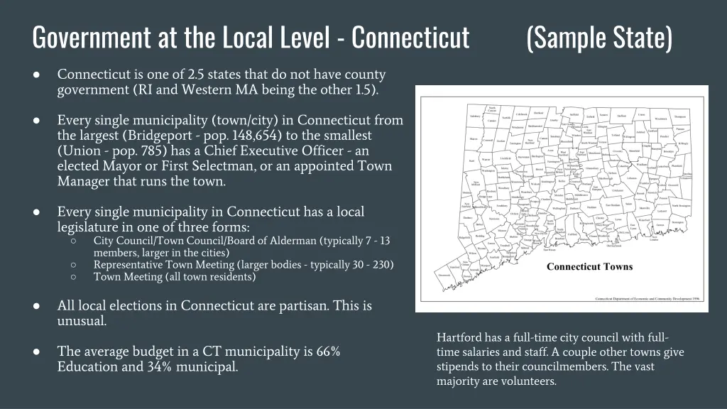 government at the local level connecticut sample