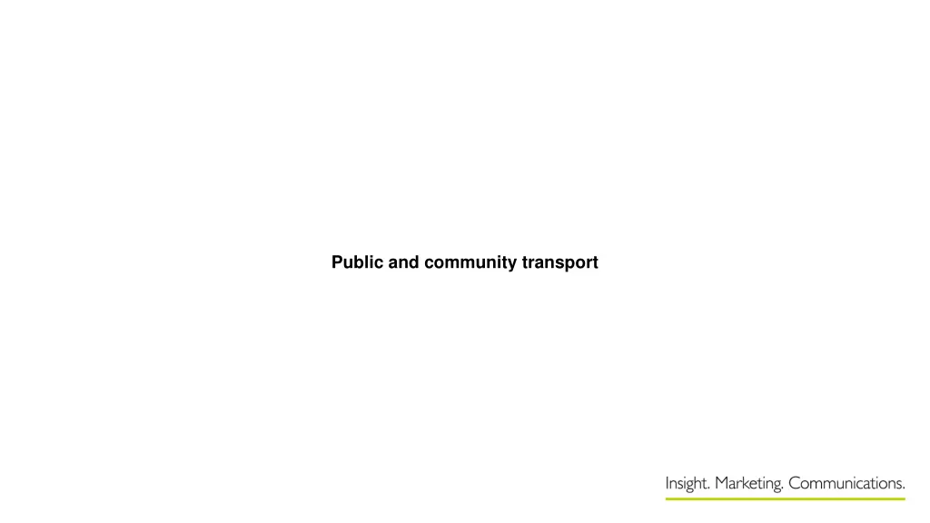 public and community transport