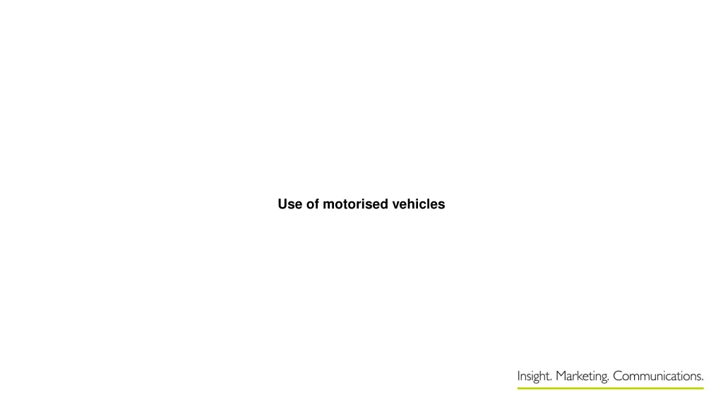 use of motorised vehicles