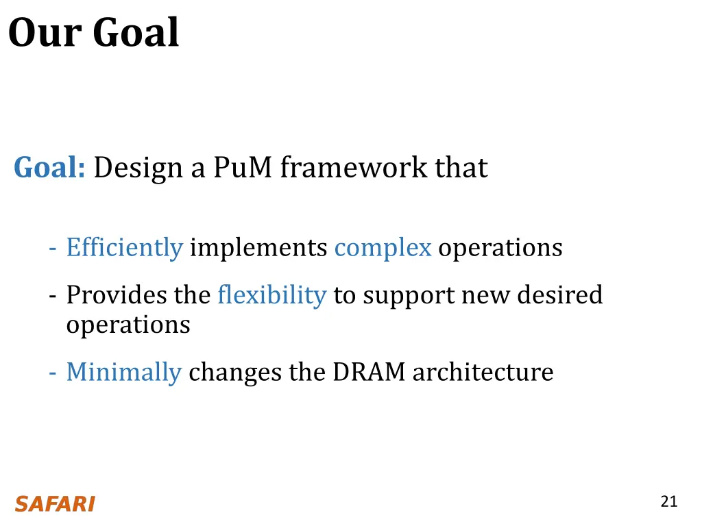our goal
