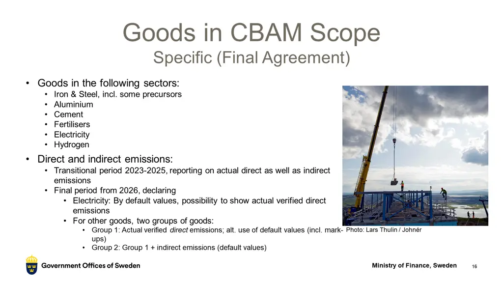 goods in cbam scope specific final agreement