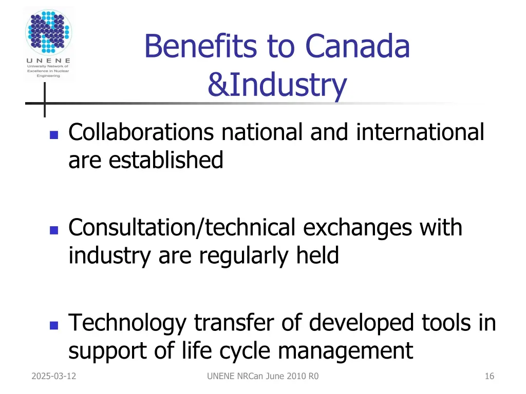 benefits to canada industry