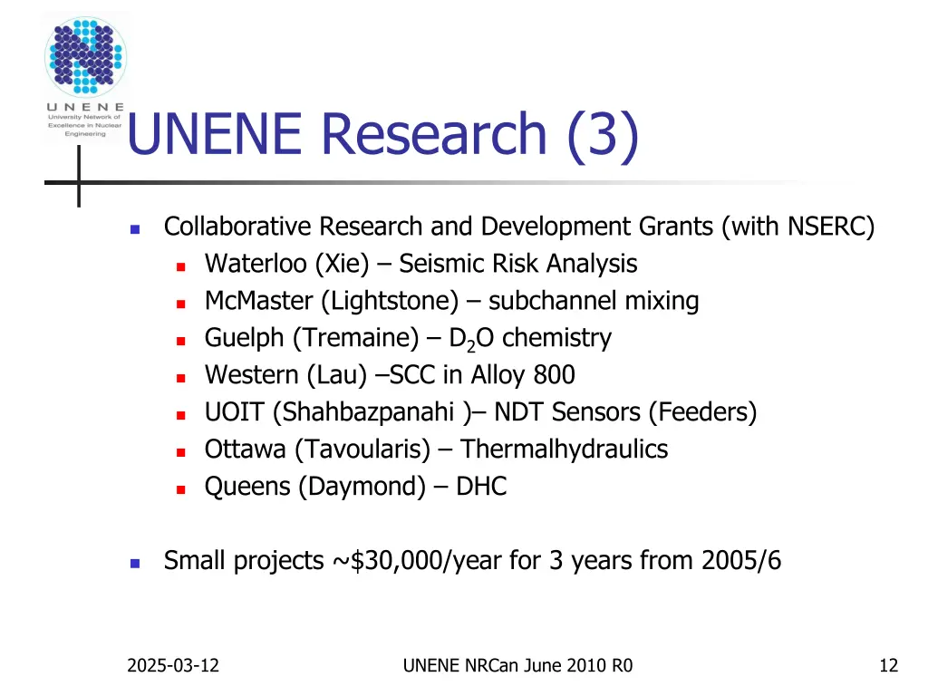 unene research 3