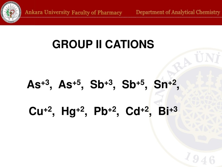 group ii cations