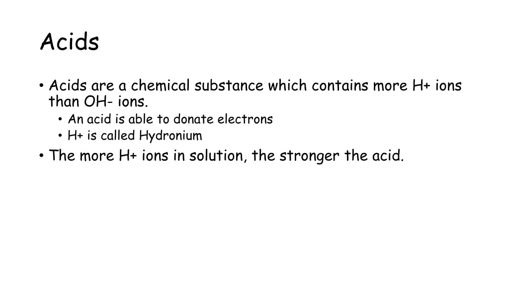 acids
