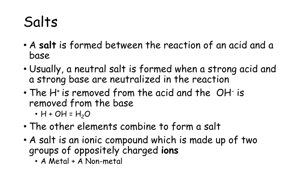 salts