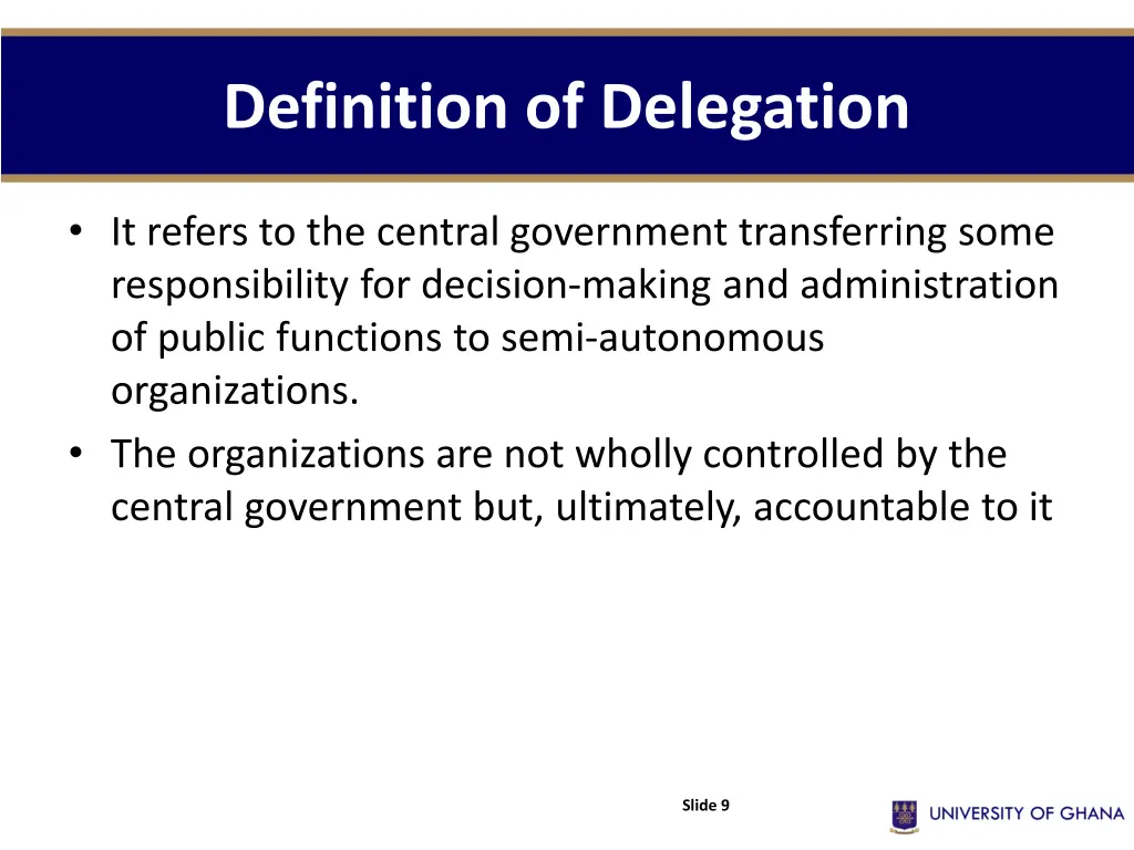 definition of delegation