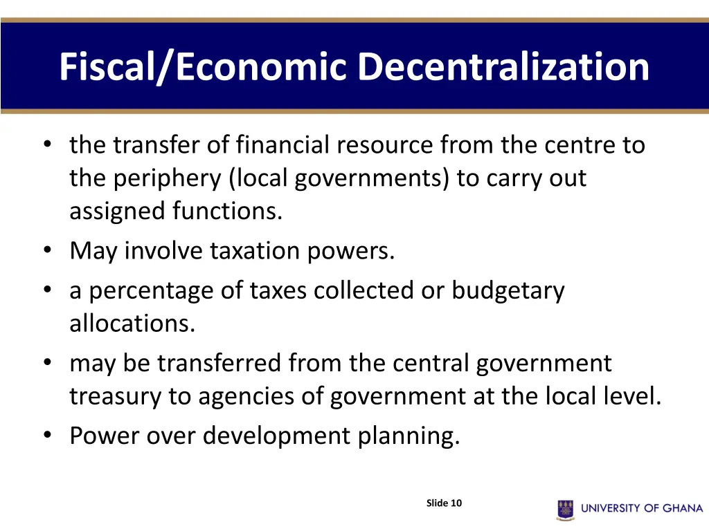 fiscal economic decentralization