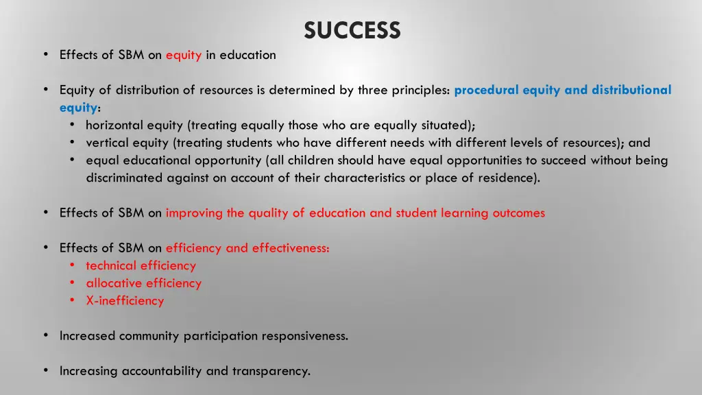 success