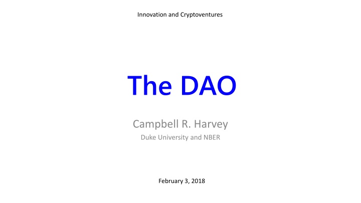 innovation and cryptoventures