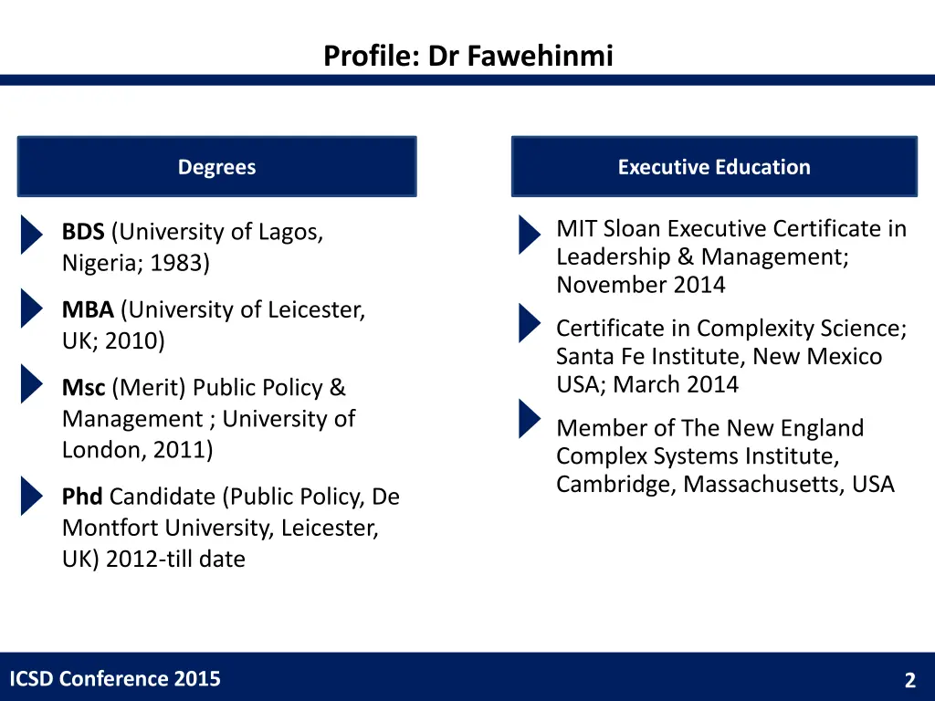 profile dr fawehinmi