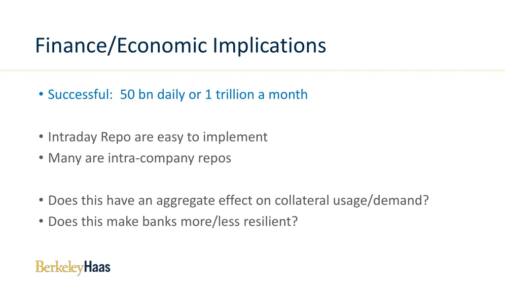 finance economic implications