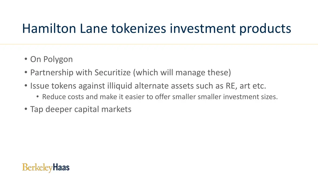 hamilton lane tokenizes investment products