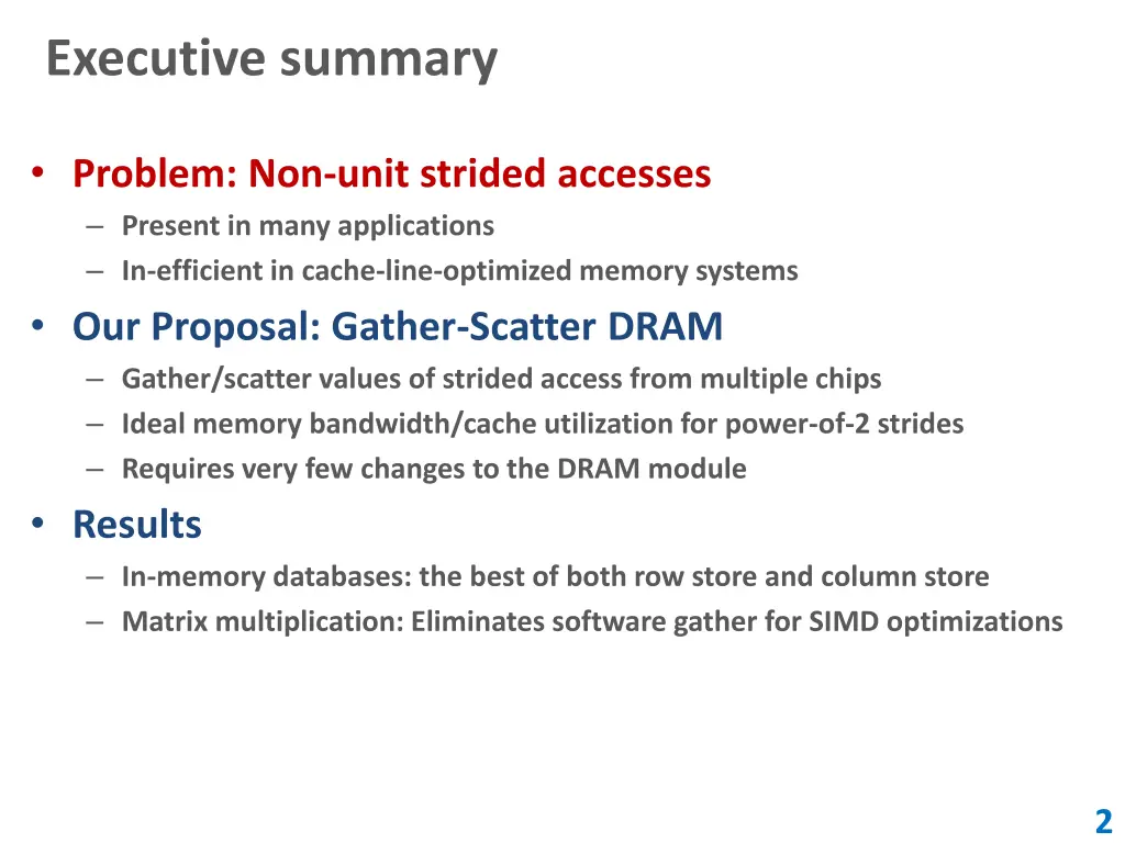 executive summary