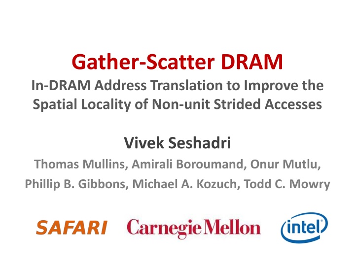 gather scatter dram in dram address translation