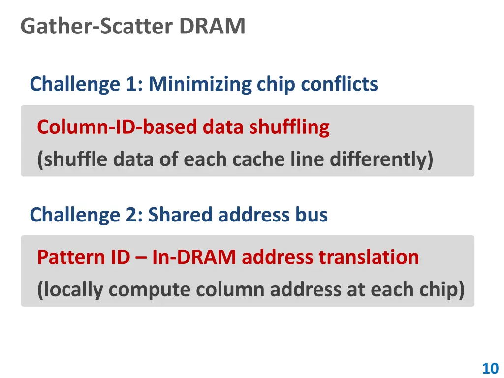 gather scatter dram
