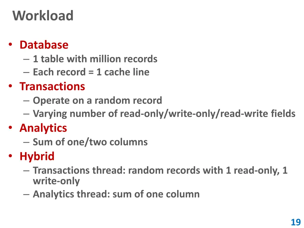 workload
