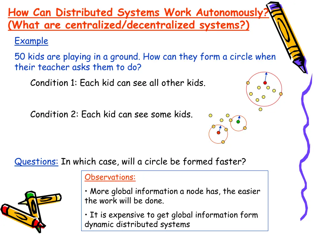 how can distributed systems work autonomously