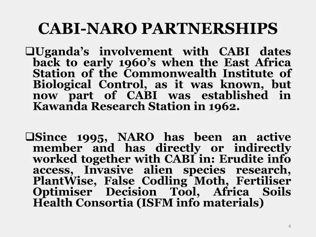 cabi naro partnerships