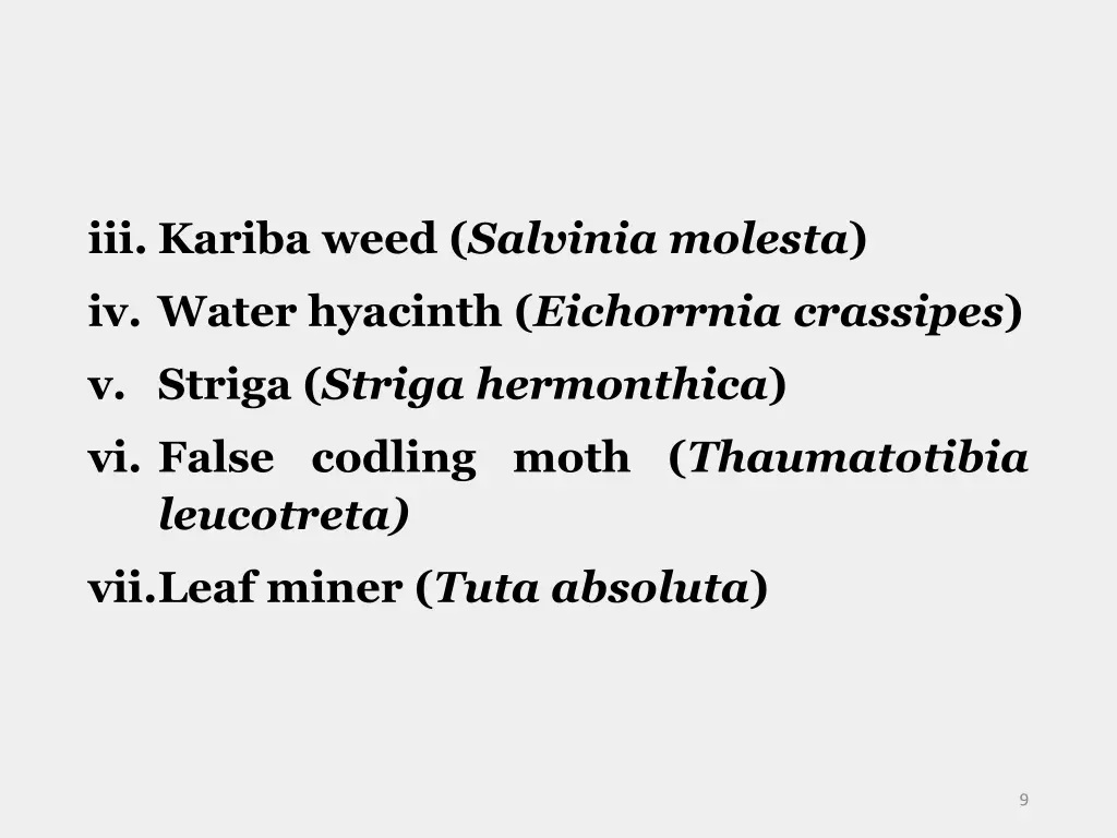iii kariba weed salvinia molesta