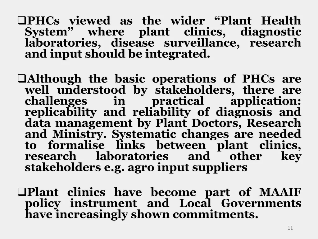 phcs viewed as the wider plant health system