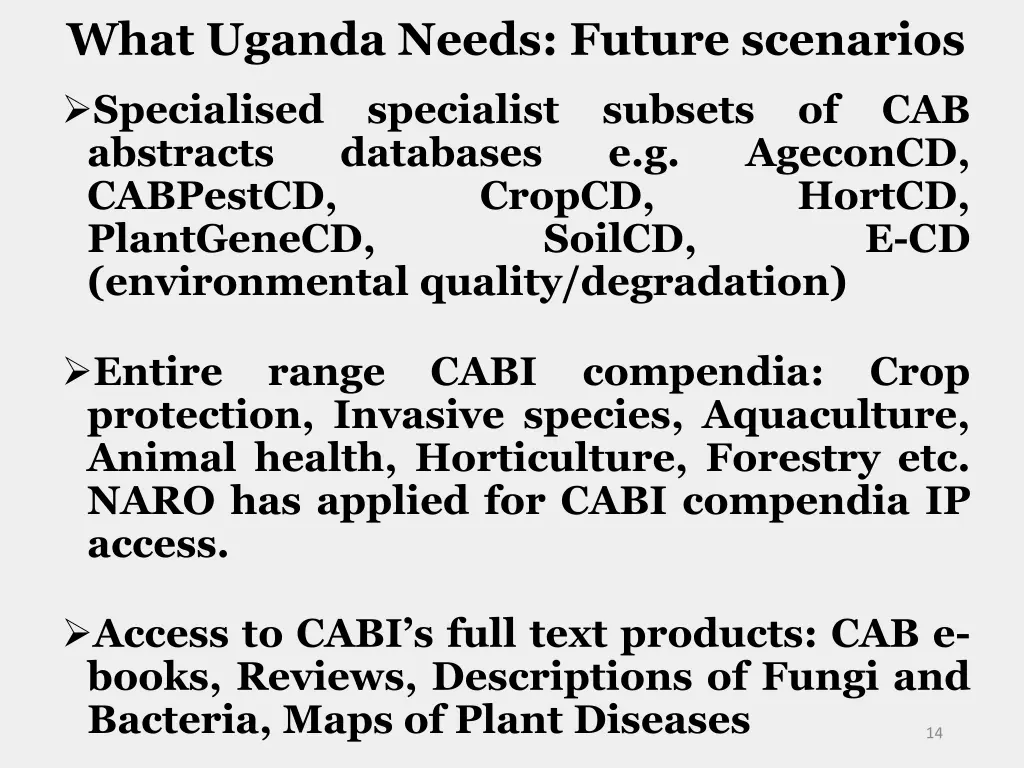 what uganda needs future scenarios