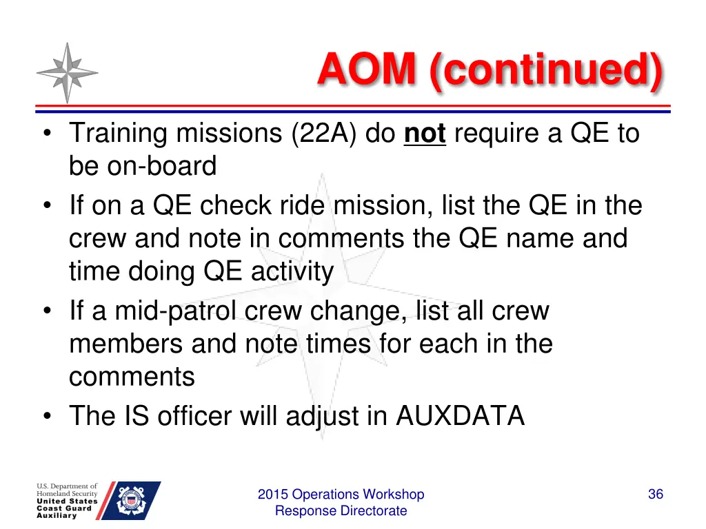 aom continued