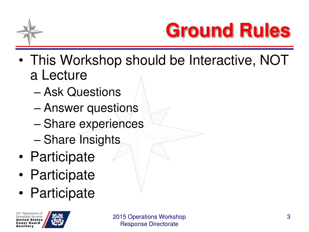 ground rules