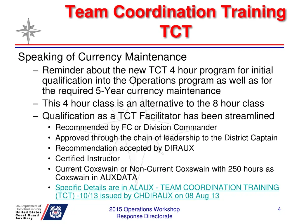 team coordination training tct