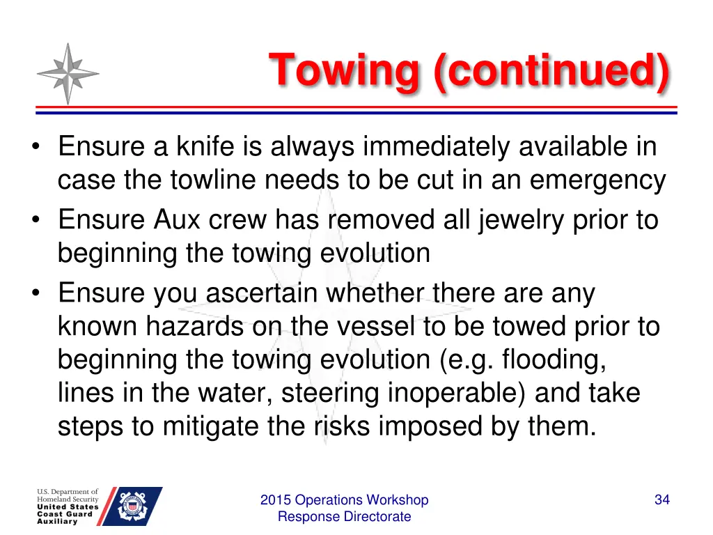 towing continued