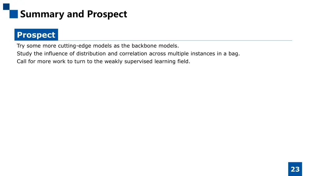 summary and prospect 2