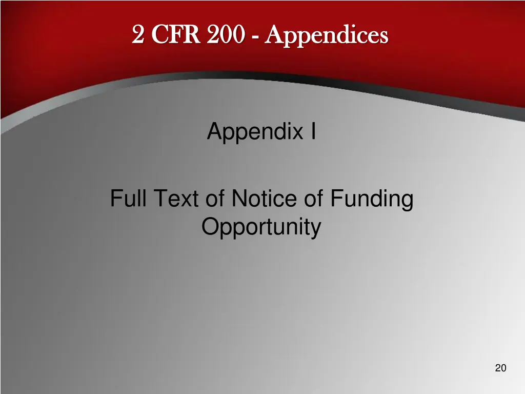 2 cfr 200 2 cfr 200 appendices
