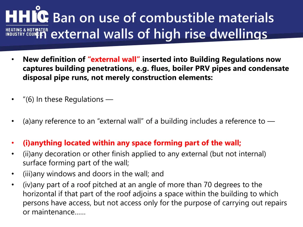 10 ban on use of combustible materials 1