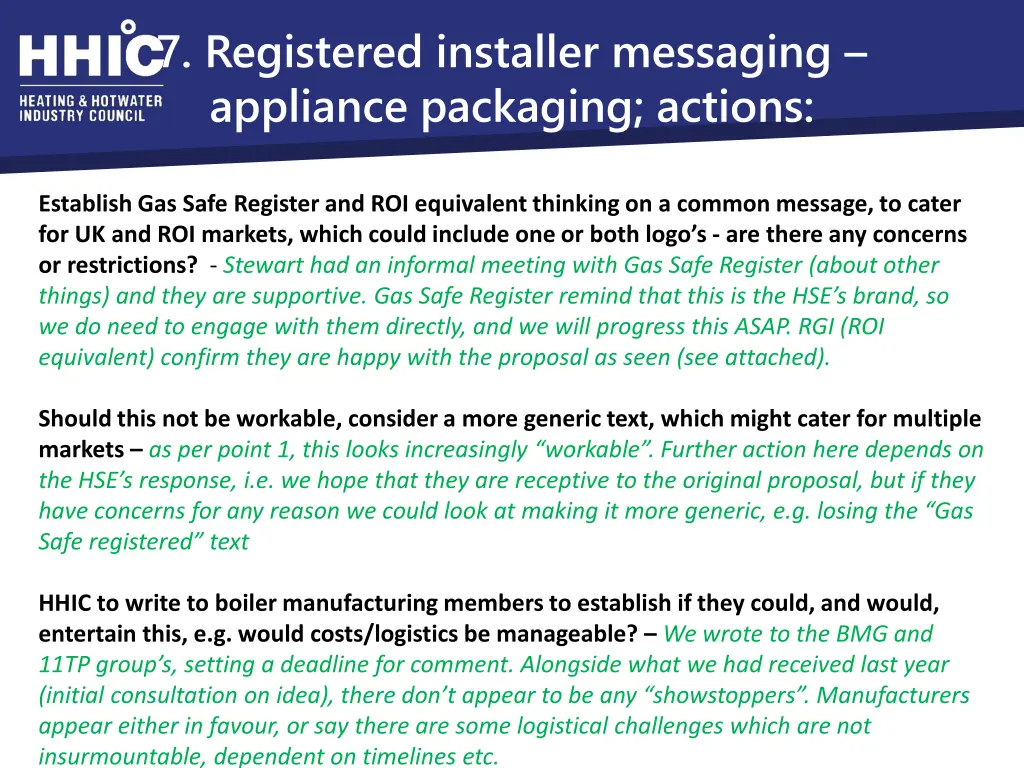 7 registered installer messaging appliance 1