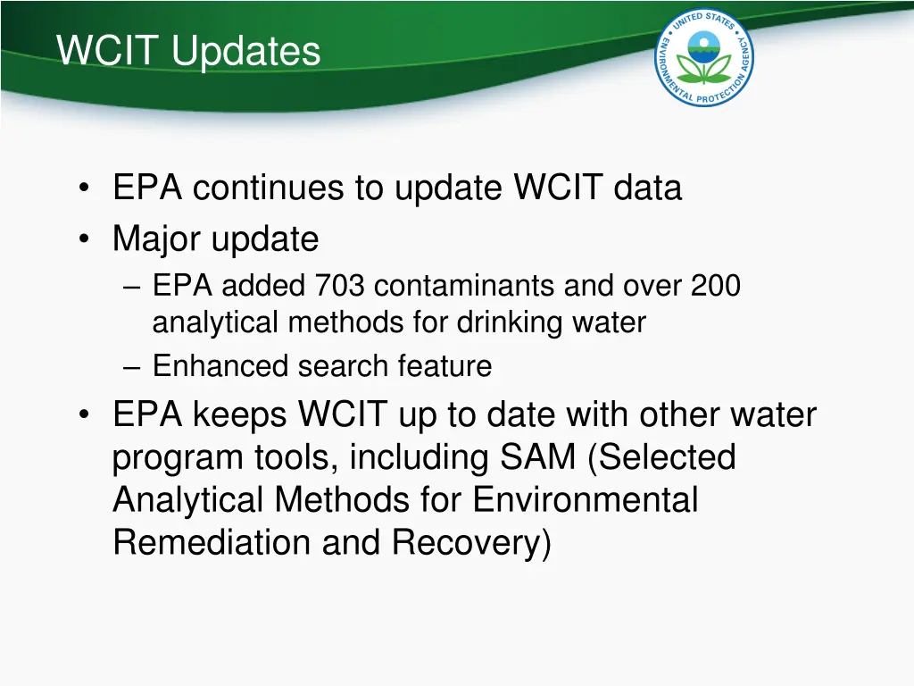 wcit updates