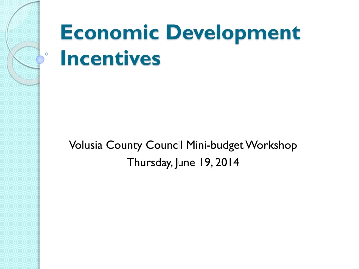economic development incentives