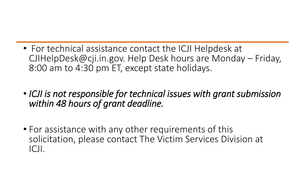 for technical assistance contact the icji