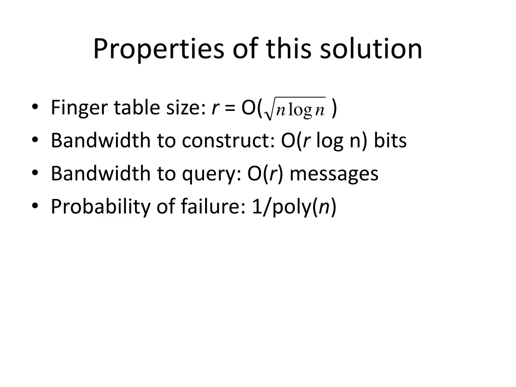 properties of this solution