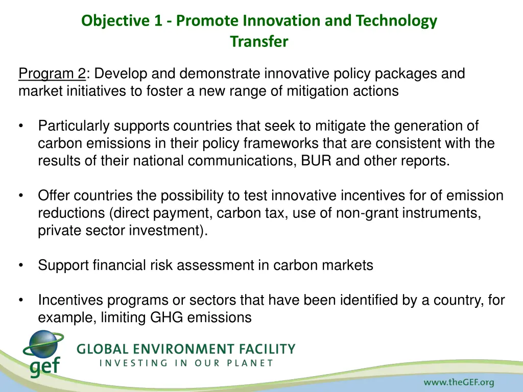 objective 1 promote innovation and technology 1